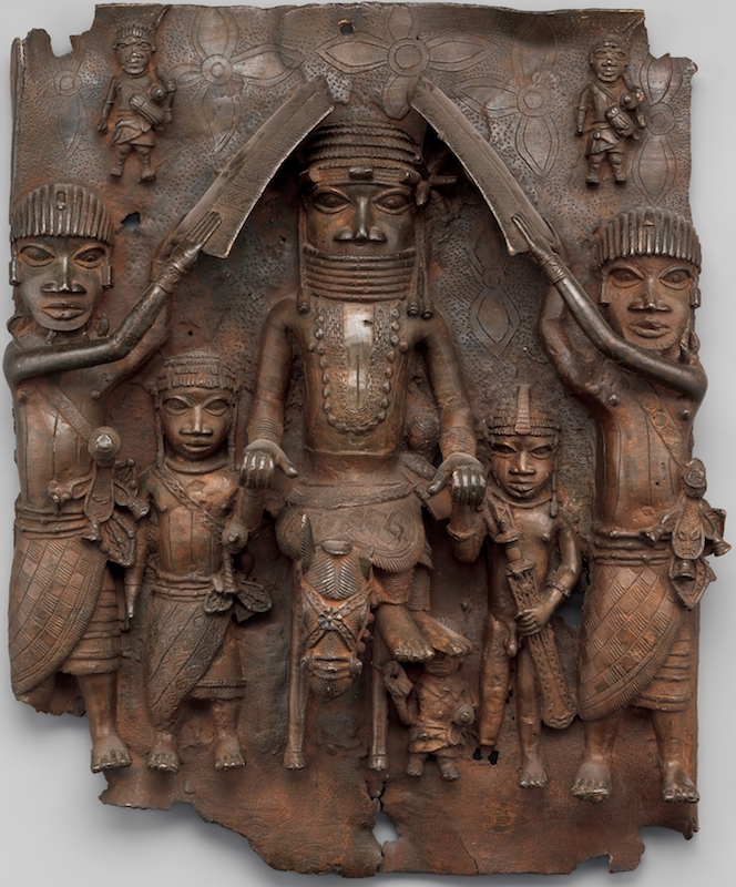 Benin Plaque showing the Façade of the Royal Palace